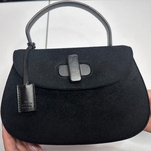 AUTHENTIC GUCCI - 1947 WOOL MINI TOP HANDLE BAG (VINTAGE)